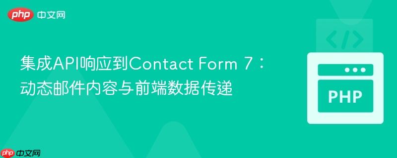 集成API响应到Contact Form 7:动态邮件内容与前端数据传递