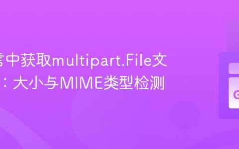 Go语言中获取multipart.File文件信息：大小与MIME类型检测