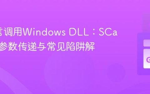 Go语言调用Windows DLL：SCard API参数传递与常见陷阱解析