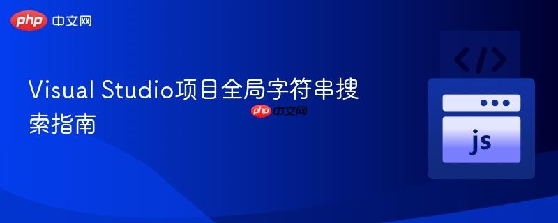 Visual Studio项目全局字符串搜索指南