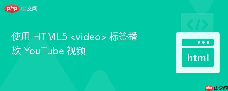 使用 HTML5 <video> 标签播放 YouTube 视频