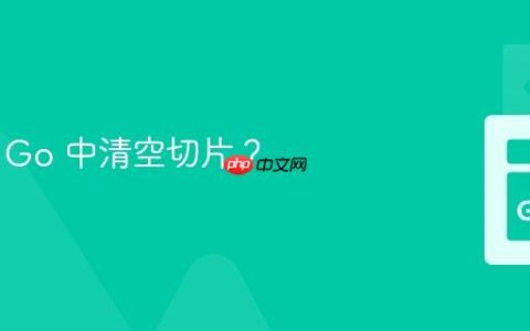 如何在 Go 中清空切片？