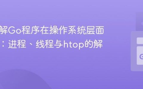 深入理解Go程序在操作系统层面的行为：进程、线程与htop的解读
