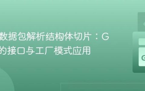 从网络数据包解析结构体切片：Go 语言的接口与工厂模式应用