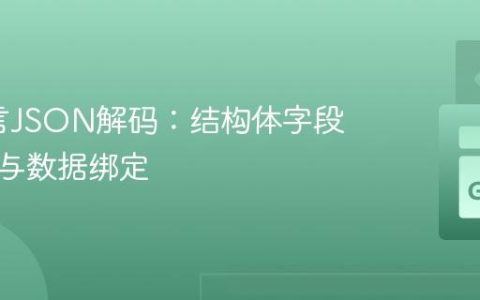 Go语言JSON解码：结构体字段可见性与数据绑定