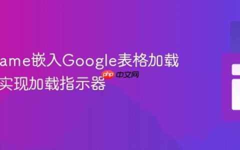 优化iframe嵌入Google表格加载体验：实现加载指示器