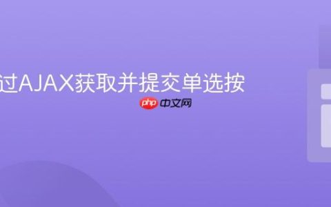 如何通过AJAX获取并提交单选按钮的值