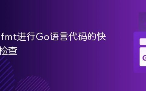 使用gofmt进行Go语言代码的快速语法检查