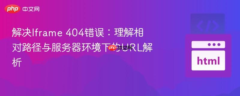 解决iframe 404错误：理解相对路径与服务器环境下的url解析