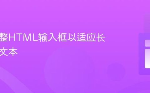 动态调整HTML输入框以适应长占位符文本