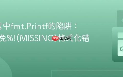 Go语言中fmt.Printf的陷阱：如何避免%!(MISSING)格式化错误
