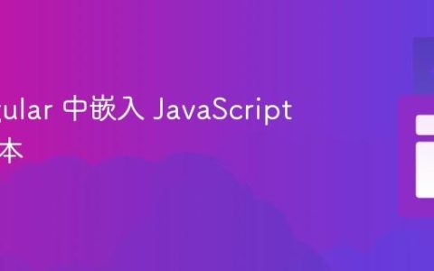 在 Angular 中嵌入 JavaScript 聊天脚本