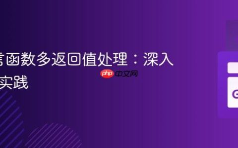 Go语言函数多返回值处理：深入理解与实践