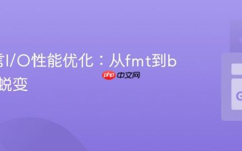 Go语言I/O性能优化：从fmt到bufio的蜕变