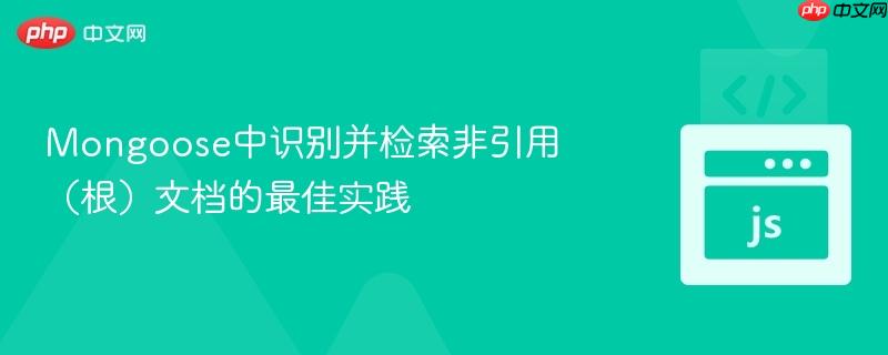 Mongoose中识别并检索非引用(根)文档的最佳实践
