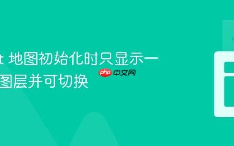 Leaflet 地图初始化时只显示一个瓦片图层并可切换