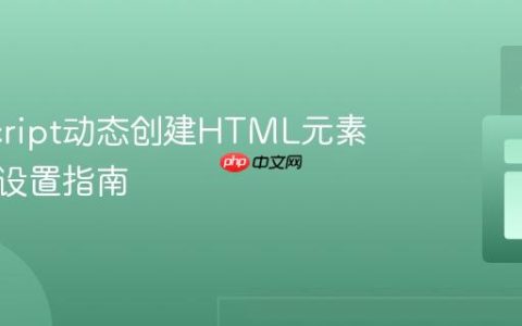 JavaScript动态创建HTML元素与属性设置指南