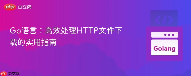 Go语言:高效处理HTTP文件下载的实用指南