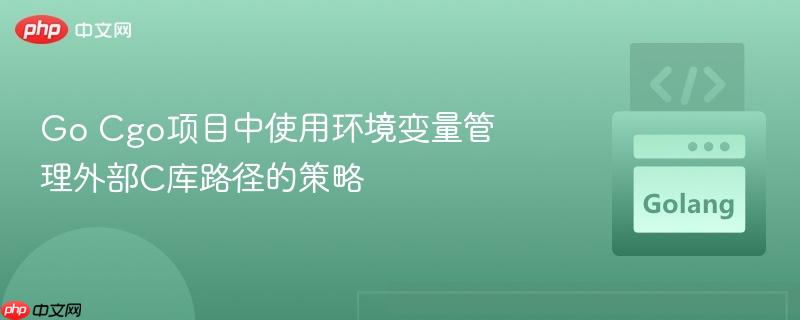 Go Cgo项目中使用环境变量管理外部C库路径的策略