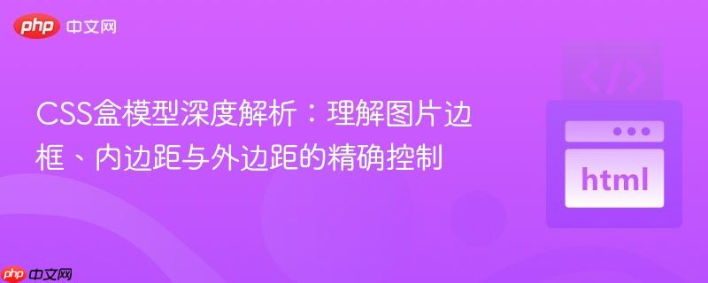 CSS盒模型深度解析:理解图片边框、内边距与外边距的精确控制
