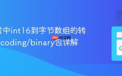 Go语言中int16到字节数组的转换：encoding/binary包详解