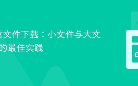 Go语言文件下载：小文件与大文件处理的最佳实践