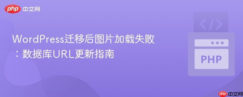 wordpress迁移后图片加载失败:数据库url更新指南