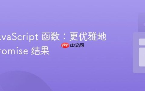 优化 JavaScript 函数：更优雅地返回 Promise 结果