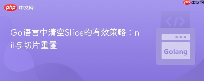 Go语言中清空Slice的有效策略:nil与切片重置