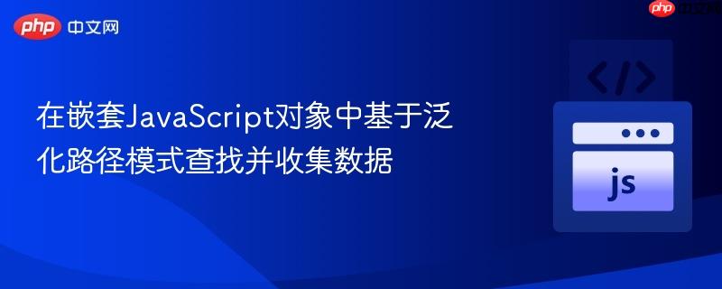 在嵌套JavaScript对象中基于泛化路径模式查找并收集数据