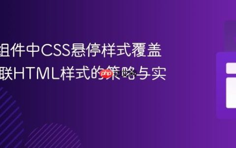 React组件中CSS悬停样式覆盖动态内联HTML样式的策略与实践
