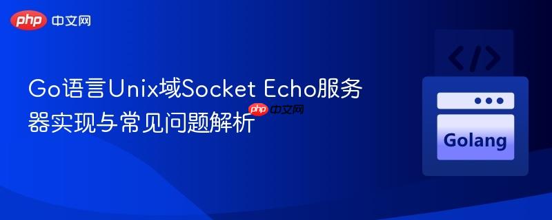 Go语言Unix域Socket Echo服务器实现与常见问题解析
