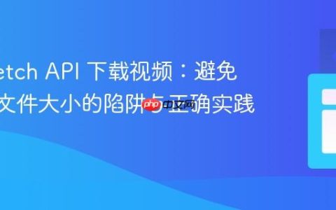 使用 Fetch API 下载视频：避免 0 字节文件大小的陷阱与正确实践