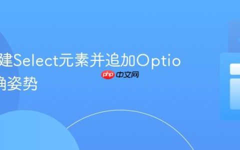 动态创建Select元素并追加Option的正确姿势