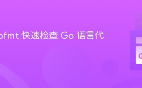 使用 gofmt 快速检查 Go 语言代码语法