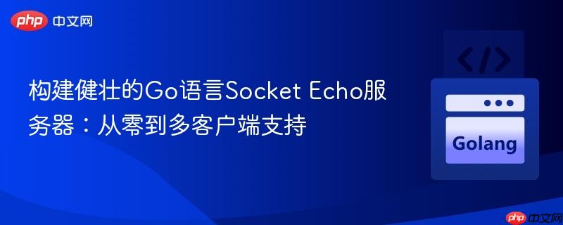 构建健壮的Go语言Socket Echo服务器:从零到多客户端支持