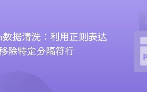 Python数据清洗：利用正则表达式精准移除特定分隔符行