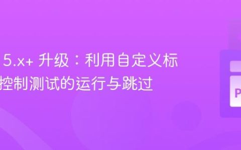 pytest 5.x+ 升级：利用自定义标记灵活控制测试的运行与跳过