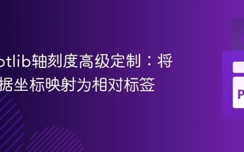 Matplotlib轴刻度高级定制：将绝对数据坐标映射为相对标签