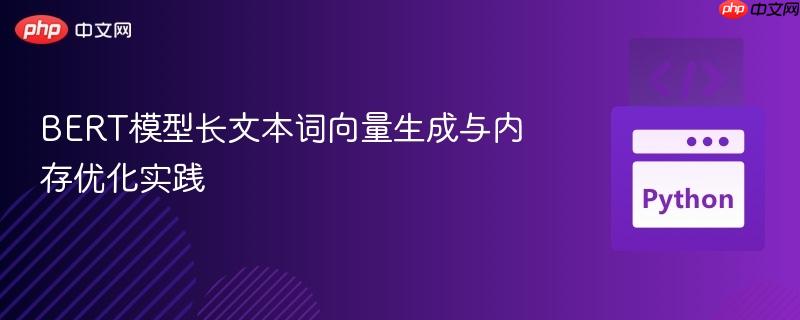 BERT模型长文本词向量生成与内存优化实践