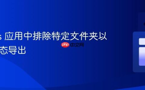 Next.js 应用中排除特定文件夹以支持静态导出