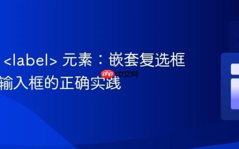 HTML  元素：嵌套复选框与隐藏输入框的正确实践