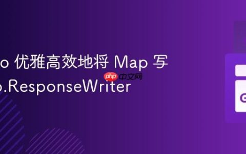 使用 Go 优雅高效地将 Map 写入 http.ResponseWriter