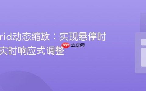 CSS Grid动态缩放：实现悬停时网格项实时响应式调整