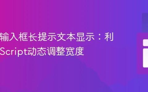 HTML输入框长提示文本显示：利用JavaScript动态调整宽度