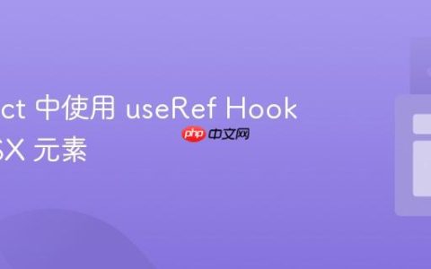 在 React 中使用 useRef Hook 访问 JSX 元素