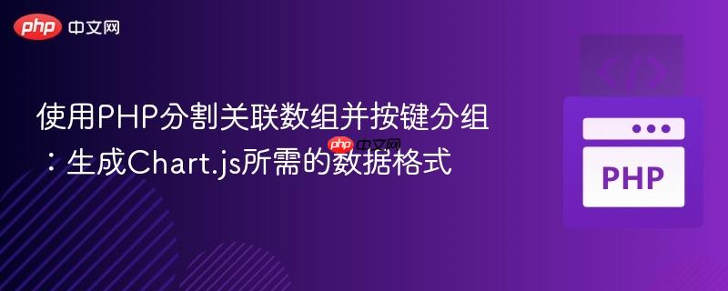 使用php分割关联数组并按键分组:生成chart.js所需的数据格式
