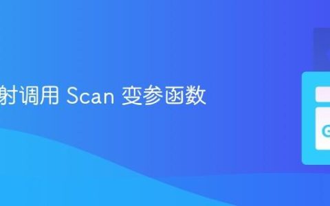 使用反射调用 Scan 变参函数