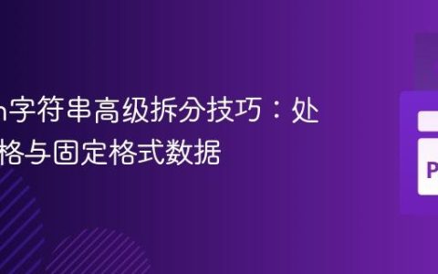 Python字符串高级拆分技巧：处理多空格与固定格式数据