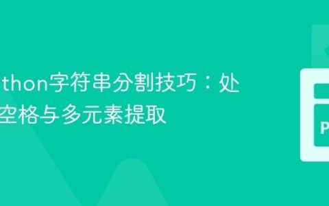 掌握Python字符串分割技巧：处理复杂空格与多元素提取